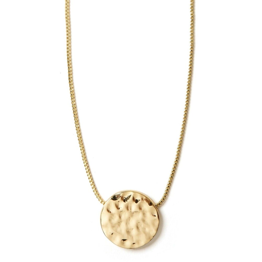 Banana Republic Women's Hammered Pendant Short Necklace NWT 45.00